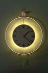 Büyük Boy (50X75CM) - Beyaz Timelles -(PİLLİ LED SİSTEMİ)- Metal Mobilya Duvar Saati