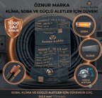  10 METRE BEYAZ ÖZNUR Marka 3X2.5 mm%100 Bakır TTR Elektrik Kablosu