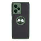 Redmi Note 12 5G Kılıf Montreal Yüzüklü Silikon Kapak - Yeşil