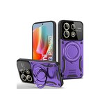 Redmi Note 13 Pro 4G Kılıf Joy Lens Standlı Kapak - Mor