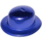 BUĞZ Mavi Renk Hologramlı Plastik Yuvarlak Melon 27x24 cm