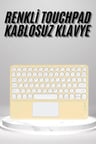 BUĞZ Touchpad Uyumlu Bluetooth Klavye Slim Kablosuz Wifi Q Klavye