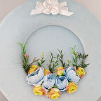 Baby Shower Kapı Süsü ve Çiçekli Taç Seti