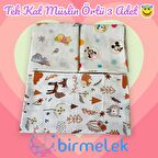 Tek Kat Müslin Örtü 3 Adet