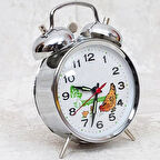 Nostaljik Kurmalı Horozlu Çalar Saat Büyük Boy