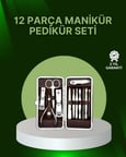 12 Parçalık Özel Deri Çantalı Kişisel Bakım Seti