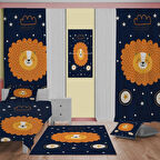 Çocuk Odası Takım Perde (Iki Kanat),yatak Örtüsü,yastık,kırlent ,halı,tablo