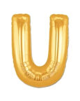 U Harf Folyo Balon Altın Renk  40 İnç