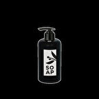 Sıvı Sabunluk Yuvarlak Plastik Pompalı 500 Ml - Siyah