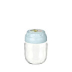 Vintage  Dekoratif  Desenli Cam Kavanoz 425ml - 14,3 Oz