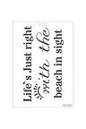 As603 - A4 Stencil Lıfe S Just Rıght ...oludeniz