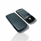 Samsung C3310 Kasa Samsung Galaxy C3310 Uyumlu Siyah Renk Orta Kasa Ön Arka Kapak Tuş Takımı 