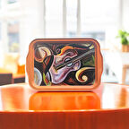 Gitar Tutkusu – Sanat Temalı Dekoratif Tepsi 31,5 cm