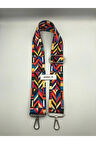 Ayarlanabilir Çanta Askısı Çanta Sapı Çanta Aksesuarı 4cm X 120cm Etnik Desen 2