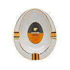 Cohiba Porselen Puro Küllüğü 3lü Beyaz/Gold (5505AT)