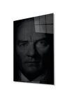 Atatürk Cam Tablo 4mm Dayanıklı Temperli Cam, Atatürk Glass Wall Art