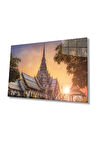 Tayland Tapınak Cam Tablo 4mm Dayanıklı Temperli Cam, Thailand Temple Glass Wall Decor