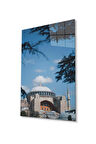 Ayasofya Cami Manzara Dini Duvar Dekoru Cam Tablo 4mm Dayanıklı Temperli Cam