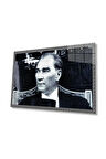 Atatürk Cam Tablo 4mm Dayanıklı Temperli Cam, Atatürk Glass Wall Art