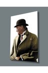 Atatürk Cam Tablo 4mm Dayanıklı Temperli Cam, Atatürk Glass Wall Art