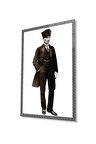 Atatürk Cam Tablo 4mm Dayanıklı Temperli Cam, Atatürk Glass Wall Art