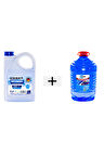 CEM CAR CARE Kışlık Set (Cam Suyu 5 Lt Antifrizli -20 Derece +Mavi Antifriz 3 Lt -37 Derec