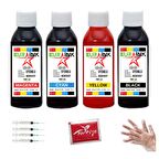 HP Deskjet 1510 / 1050 / 1050A Yazıcı Uyumlu Mürekkep Seti 4 x 100 ML