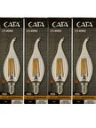 Cata CT-4062 4W 3000K (Günışığı) E14 Duylu Led Kıvrık Buji (4 Adet)