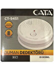 (1 Adet) Cata Pilli Duman Dedektörü Hassas Algılamalı