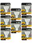 (8 Adet) Cata 9W (50W) Beyaz Işık (6500K) Dim Edilebilir GU10 Duylu Led Spot Ampul