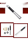 MİTSUBİSHİ ASX Uyumlu Alüminyum Karbon Fiber Oto Araç Anten Çubuğu Gri