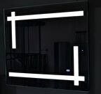 Dokunmatik LED'li 45x60 Desenli ve Renkli Ayna