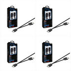 3 Adet - Auris CB46 Type-C To Type-C Kablo 25W 2 Metre