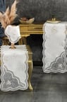 Nazlı 5 Parça Salon Takımı Krem