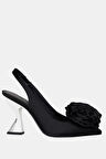 Katy Perry The Laterr Hıgh Kadın Siyah Çiçek Detaylı Topuklu Ayakkabı