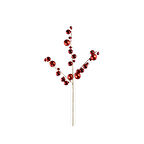 Yılbaşı Süsü Parlak Toplu Dal Kırmızı 70 cm