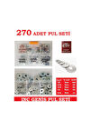 Pul Seti Inc 270 Adet Organizer Kutulu