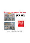 M3 PLASTİK VİDA-SOMUN SETİ 160 PARÇA