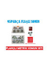 Flanşlı Pullu Somun Seti 95 Parça M4-M5-M6-M8-M10