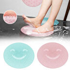 Silikon Fırçalı Banyo Masaj Matı Ve Ayaklar İçin Topuk Masaj Paspası