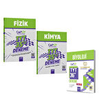 Çap Yayınları TYT Fizik Kimya ve Biyoloji Deneme Seti 3 Kitap
