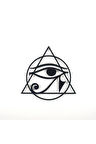 Horus'un Gözü Mısır Kutsal Geometri Metal Duvar Dekoru