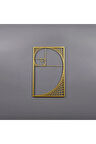 Altın Oran Fibonacci Spiral Eşsiz Modern Metal Duvar Dekoru