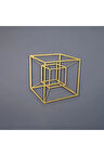 Tesseract Cube Küp Metal Duvar Dekoru, Infinity Cube Küp Metal Duvar Dekoru