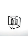 Tesseract Cube Küp Metal Duvar Dekoru, Infinity Cube Küp Metal Duvar Dekoru