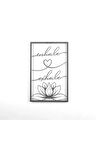 Lotus Dikey Metal Duvar Dekoru Ile Nefes Al - Nefes Ver
