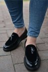 CH002 RST Loafer Verniciata Erkek Ayakkabı SIYAH