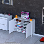 Efil 95x75x32, 5 cm’ lik Dolap Dar Alanlar İçin Çok Amaçlı Dolap 4 Bölmeli Dolap 95x75x32, cm