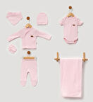 0-3 AY BEBEKLERE ÇITÇITLI BODY Lİ  7 PARÇALI  ZIBIN TAKIMI