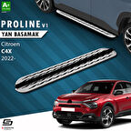 S-Dizayn Citroen C4 X OEM Still Pro V2 Aluminyum Yan Basamak 183 Cm 2022 Üzeri A+ Kalite